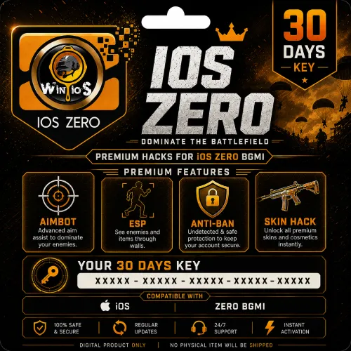 BGMI IOS ZERO 30 DAYS KEY