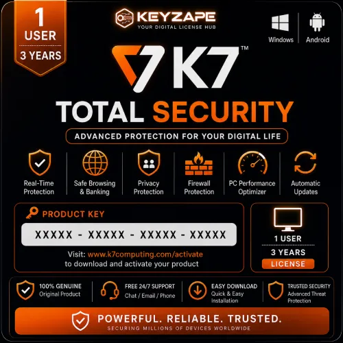 K7 Total Security 1 User 3 Years