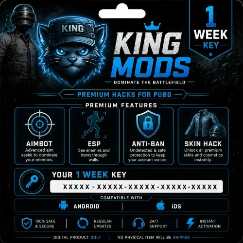 KINGMOD 1 WEEK KEY