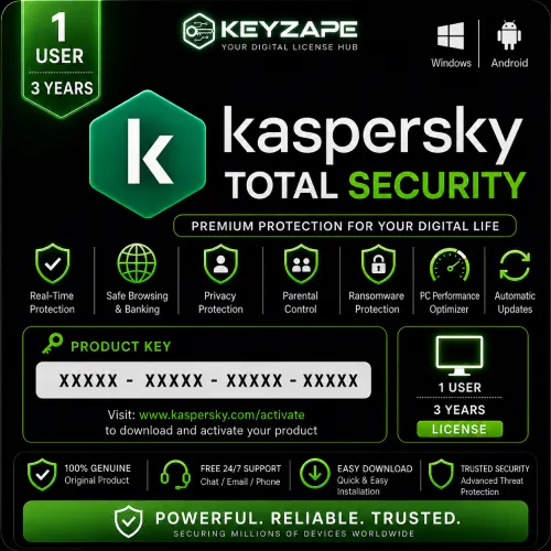 Kaspersky Total Security 1 User 3 Years