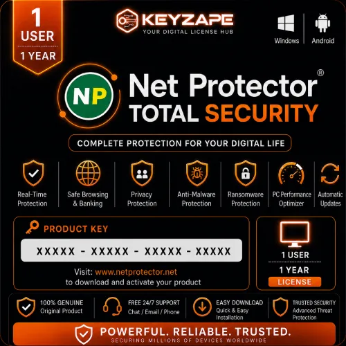 Net Protector Total Security 1 User 1 Year