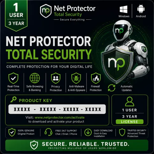 Net Protector Total Security 1 User 3 Year