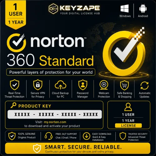 Norton 360 Standard 1 User 1 Year