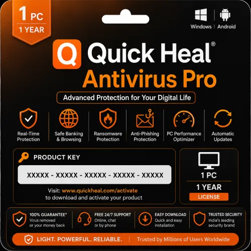 Quick Heal Antivirus Pro 1 Pc 1 Year