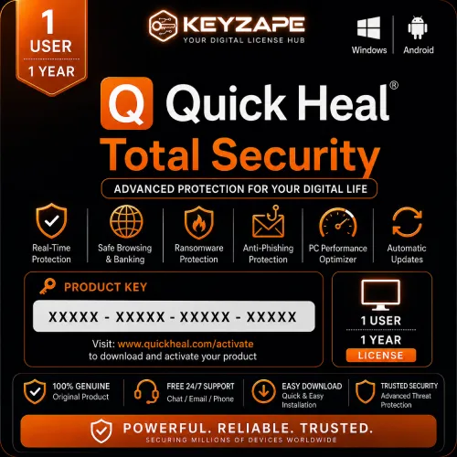 Quick Heal Total Security 1 User 1 Year