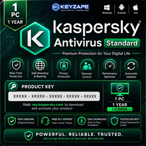 kaspersky Antivirus – 1 Pc 1 Year
